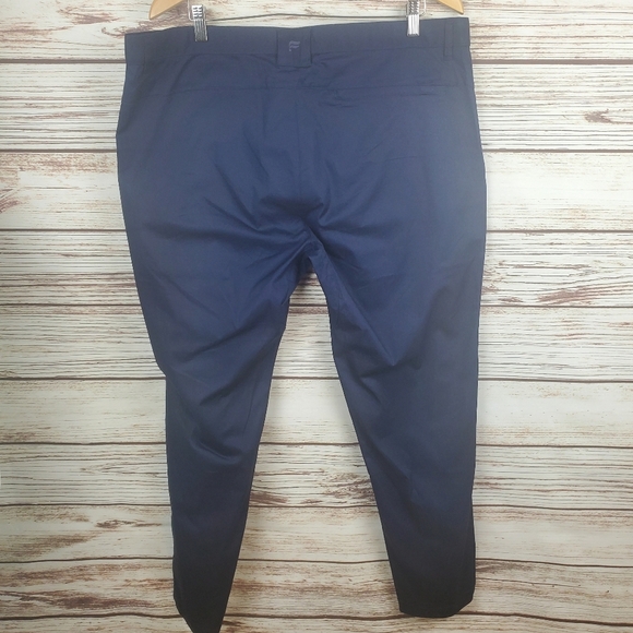 NWT Fabletics Mens 40x30 Slim Fit Navy Blue High Side Chino Pants.          #207 - Picture 4 of 8